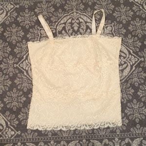 Coldwater Creek cream lace cami